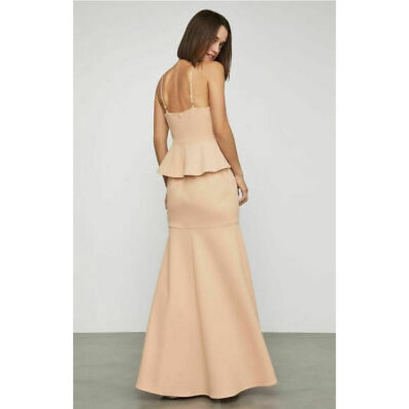 BCBGMAXAZRIA Bare Pink Sleeveless Gown Dress New 8 - Picture 3 of 9